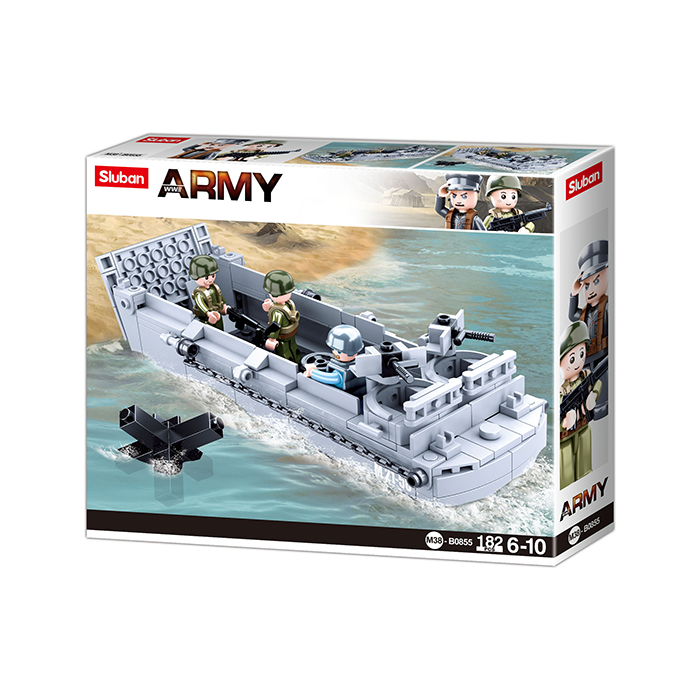 Sluban WWII | Set Constructie Nava de Debarcare